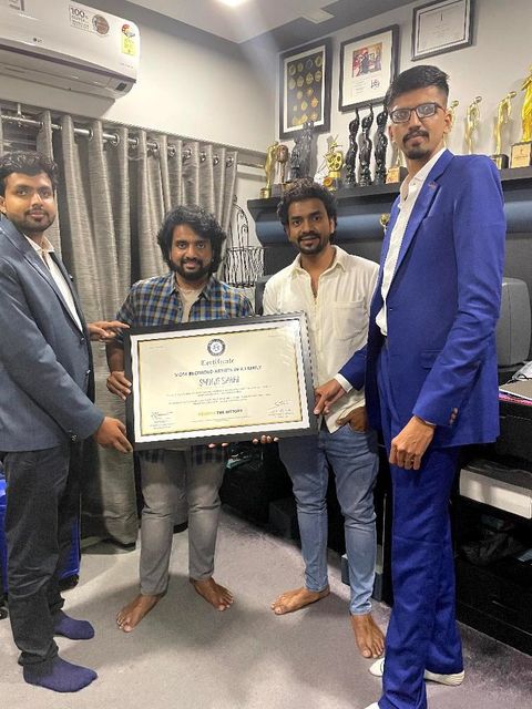 World Records Community Officially felicitated Shinde Shahi with a World Record