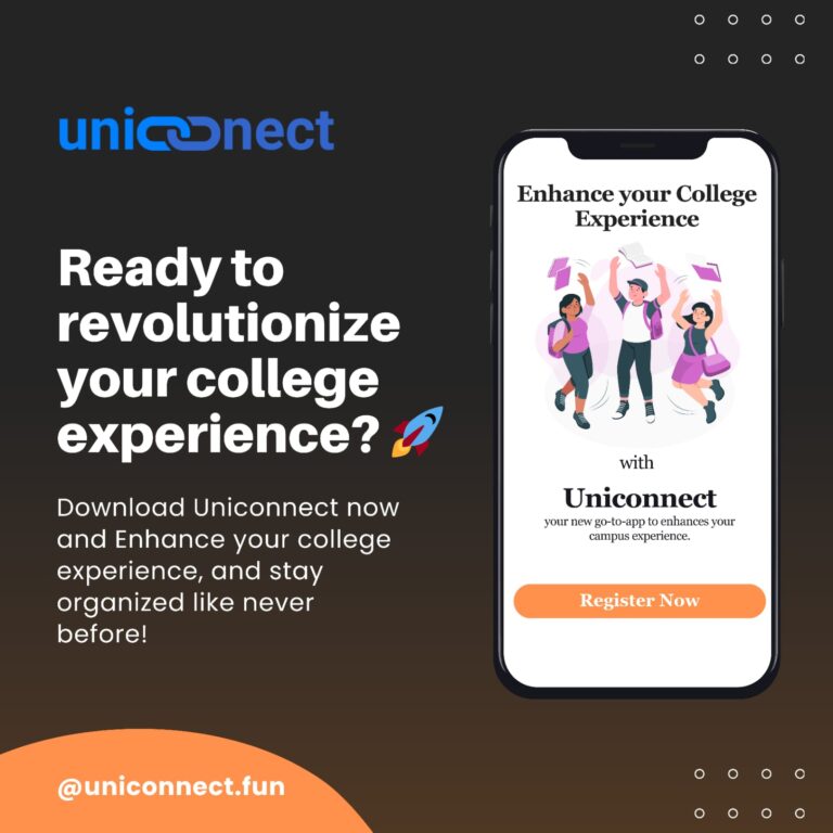 UniConnect: Your Secret Weapon for College Success, Fun, and Connections
